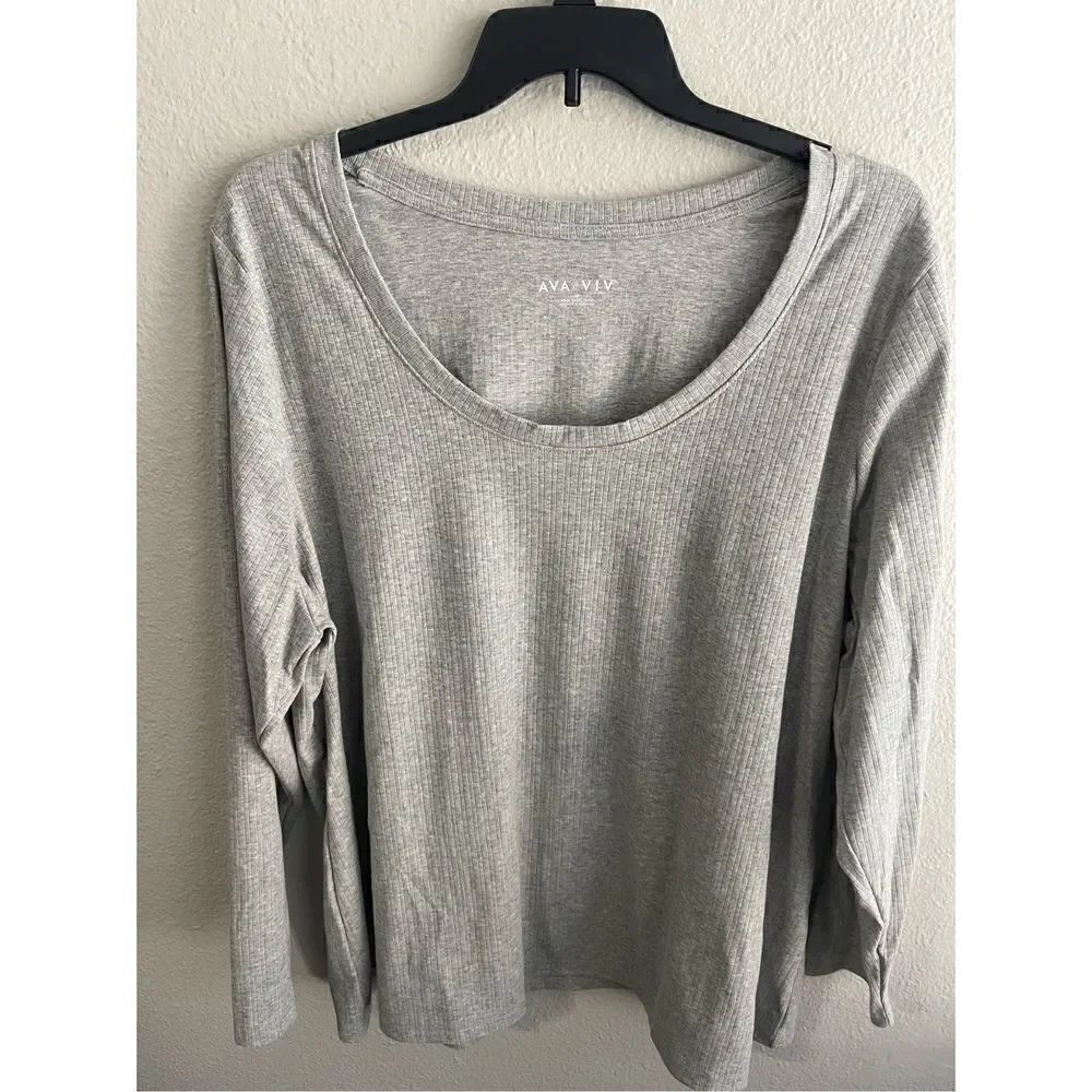 Ava & Viv Long Sleeve Top 3X